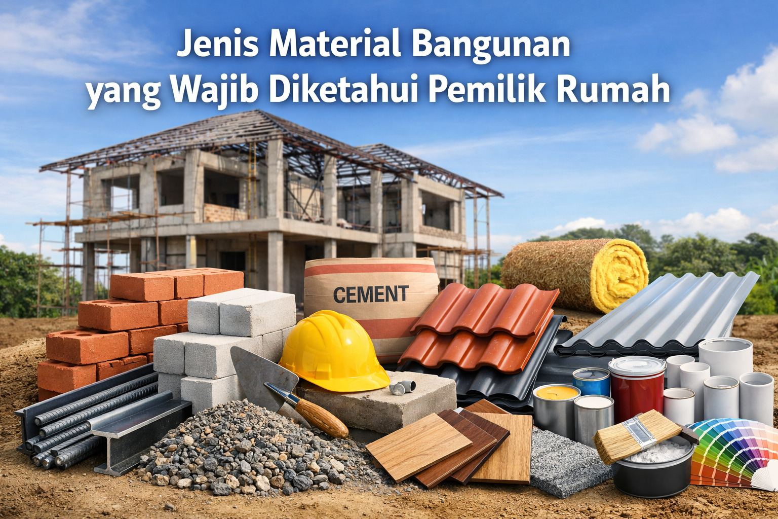 Jenis-Jenis Material Bangunan yang Wajib Diketahui Pemilik Rumah Agar Tidak Salah Pilih