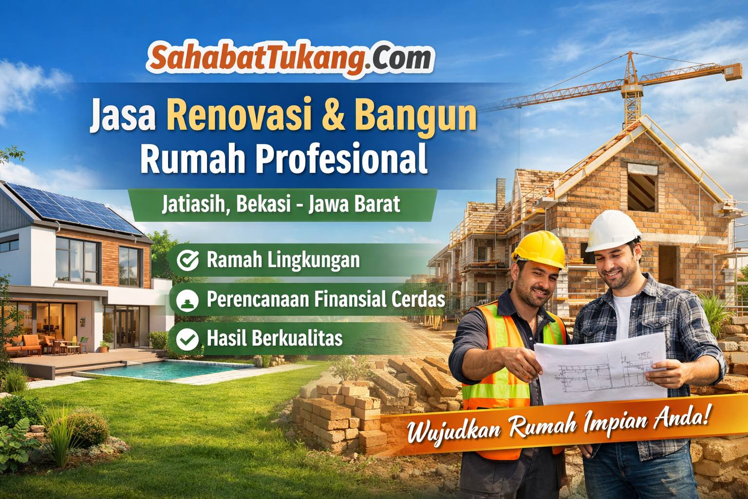 Jasa Renovasi & Bangun Rumah Profesional di Jatiasih Bekasi – Solusi Modern, Ramah Lingkungan, dan Terencana Secara Finansial