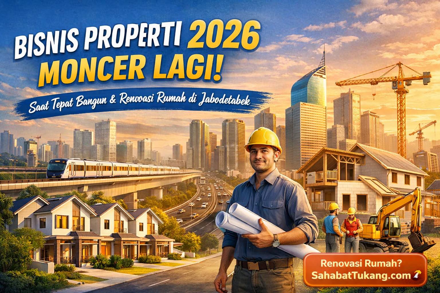 Bisnis Properti 2026 Diprediksi Moncer Lagi – Momentum Emas Bangun & Renovasi Rumah di Jabodetabek