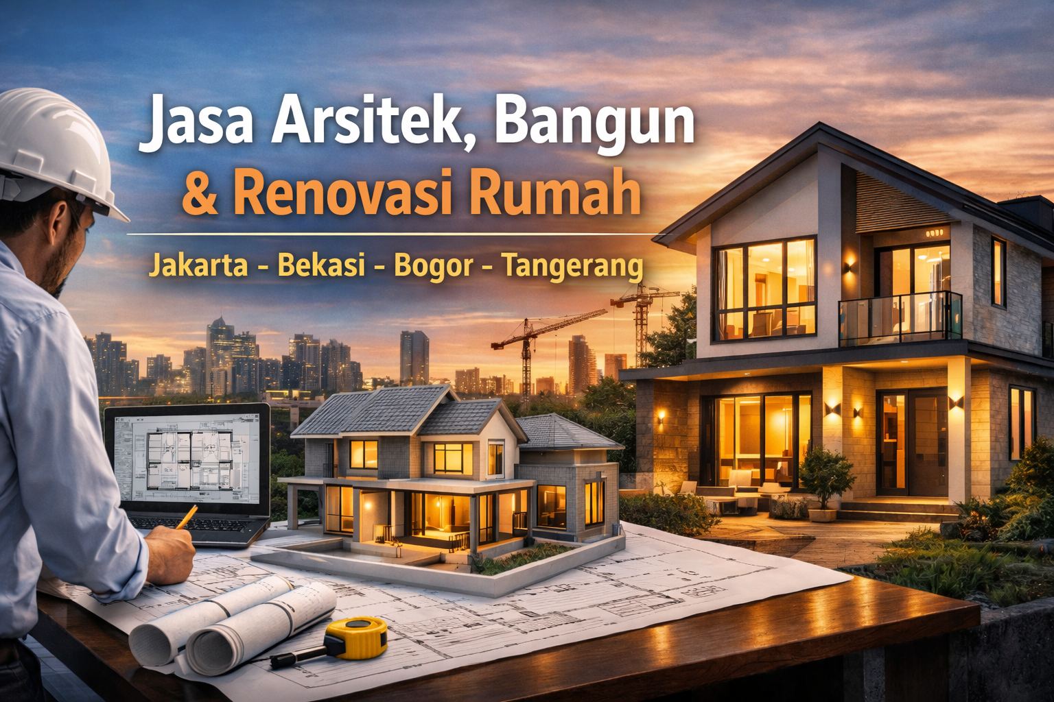 Jasa Arsitek, Bangun & Renovasi Rumah (Jakarta, Bekasi, Bogor, Tangerang) & Edukasi Properti untuk Investasi Aman