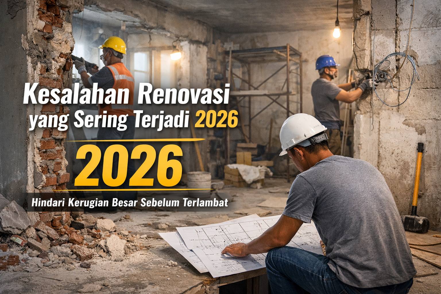 Kesalahan Renovasi yang Sering Terjadi 2026: Hindari Kerugian Besar Sebelum Terlambat