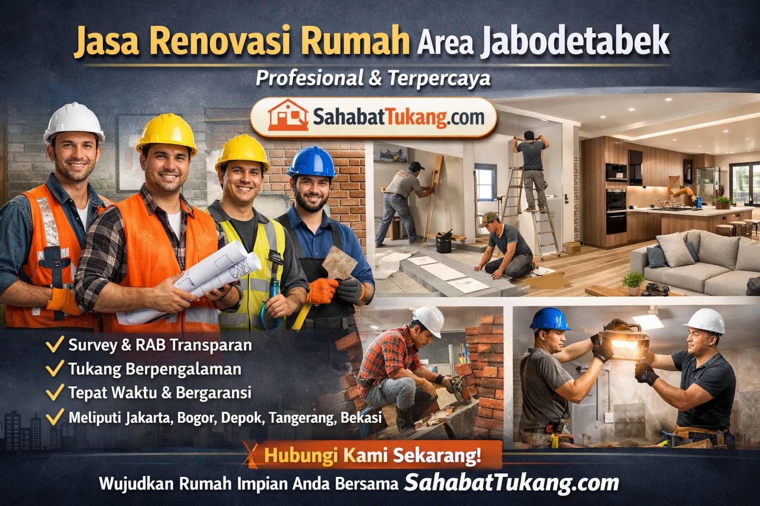 Jasa Renovasi Rumah Area Jabodetabek Profesional & Terpercaya – SahabatTukang.com