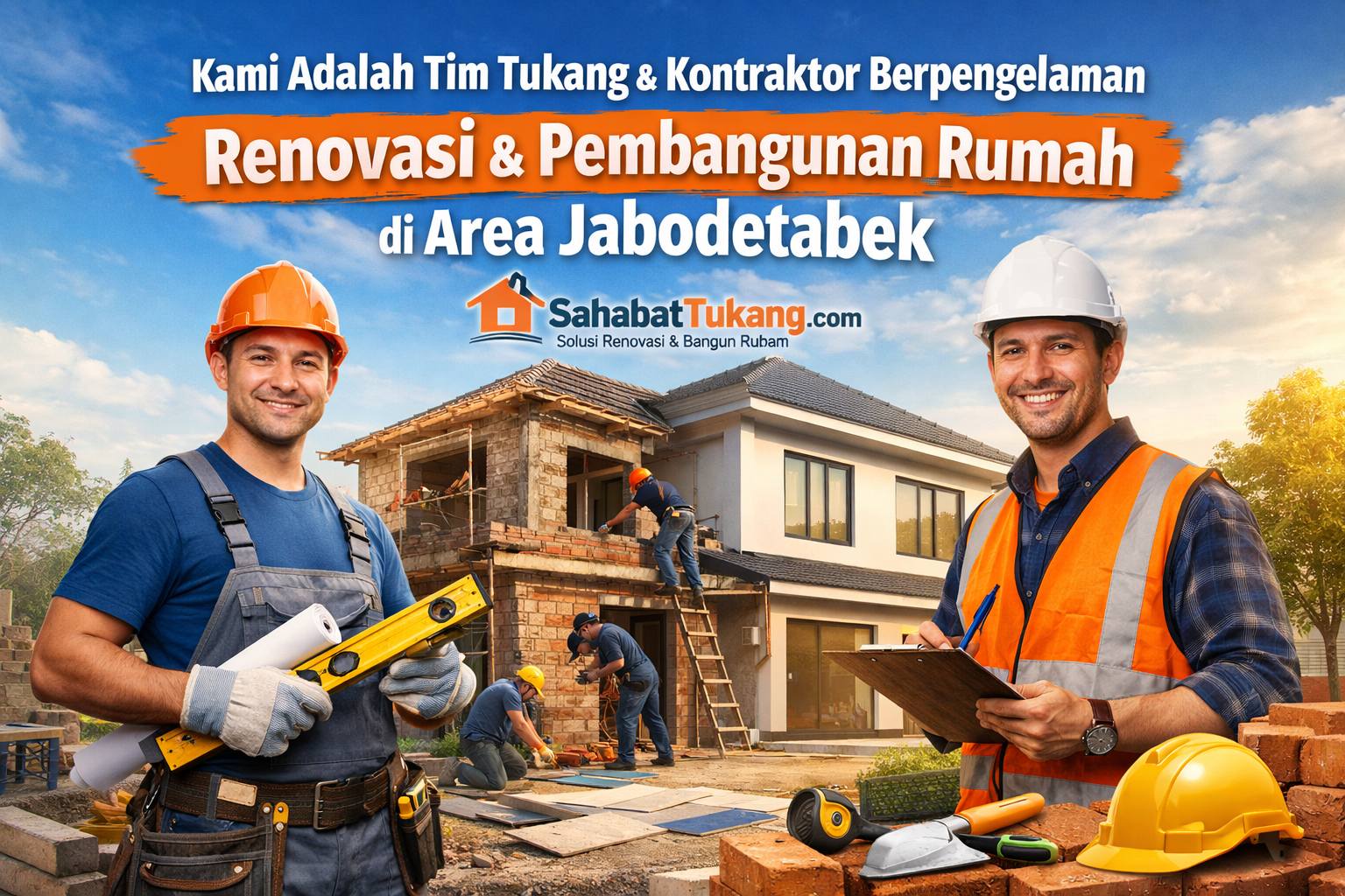 Kami adalah Tim Tukang dan Kontraktor Berpengalaman yang Fokus Melayani Renovasi dan Pembangunan Rumah di Area Jabodetabek