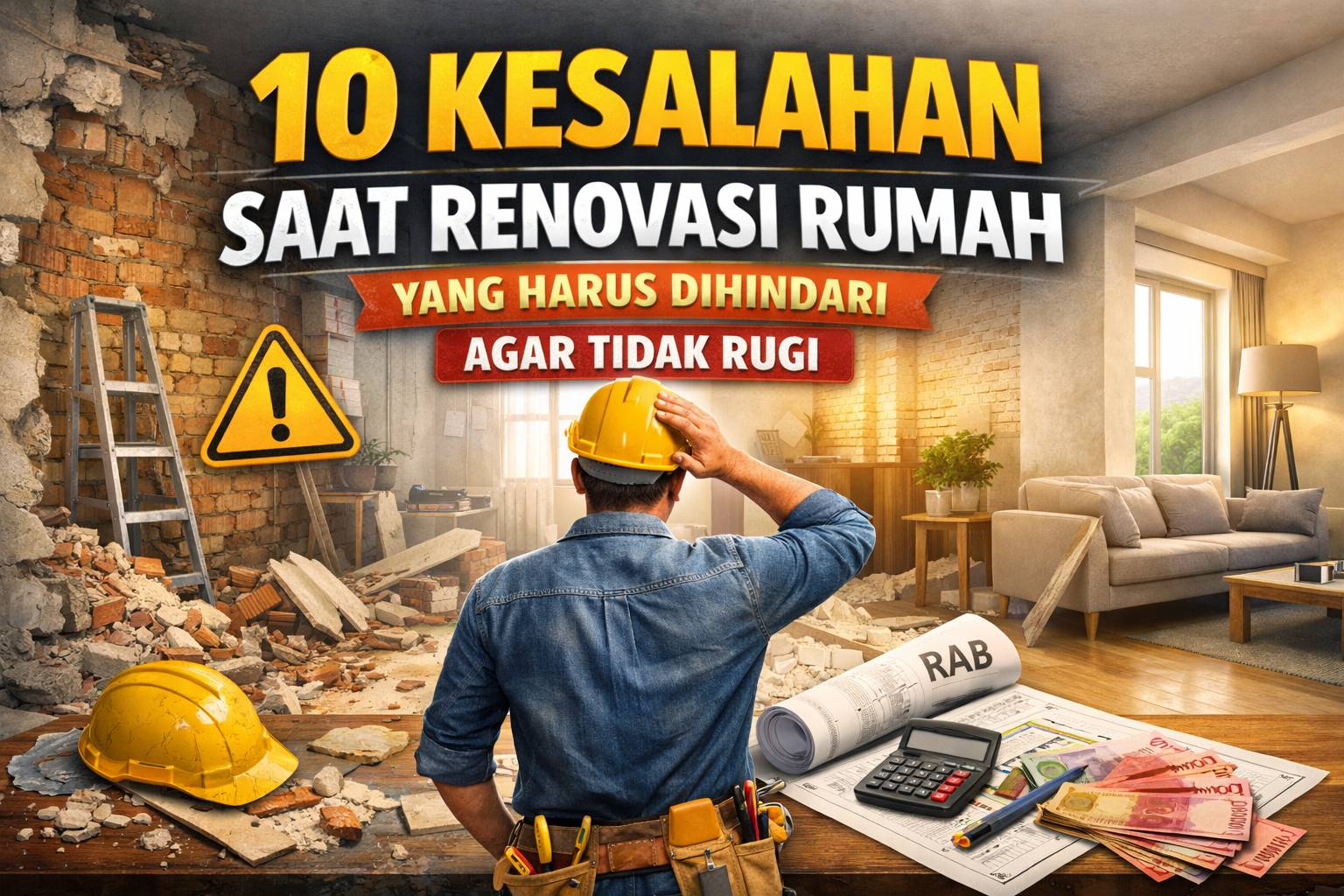 10 Kesalahan Saat Renovasi Rumah yang Harus Dihindari agar Tidak Rugi