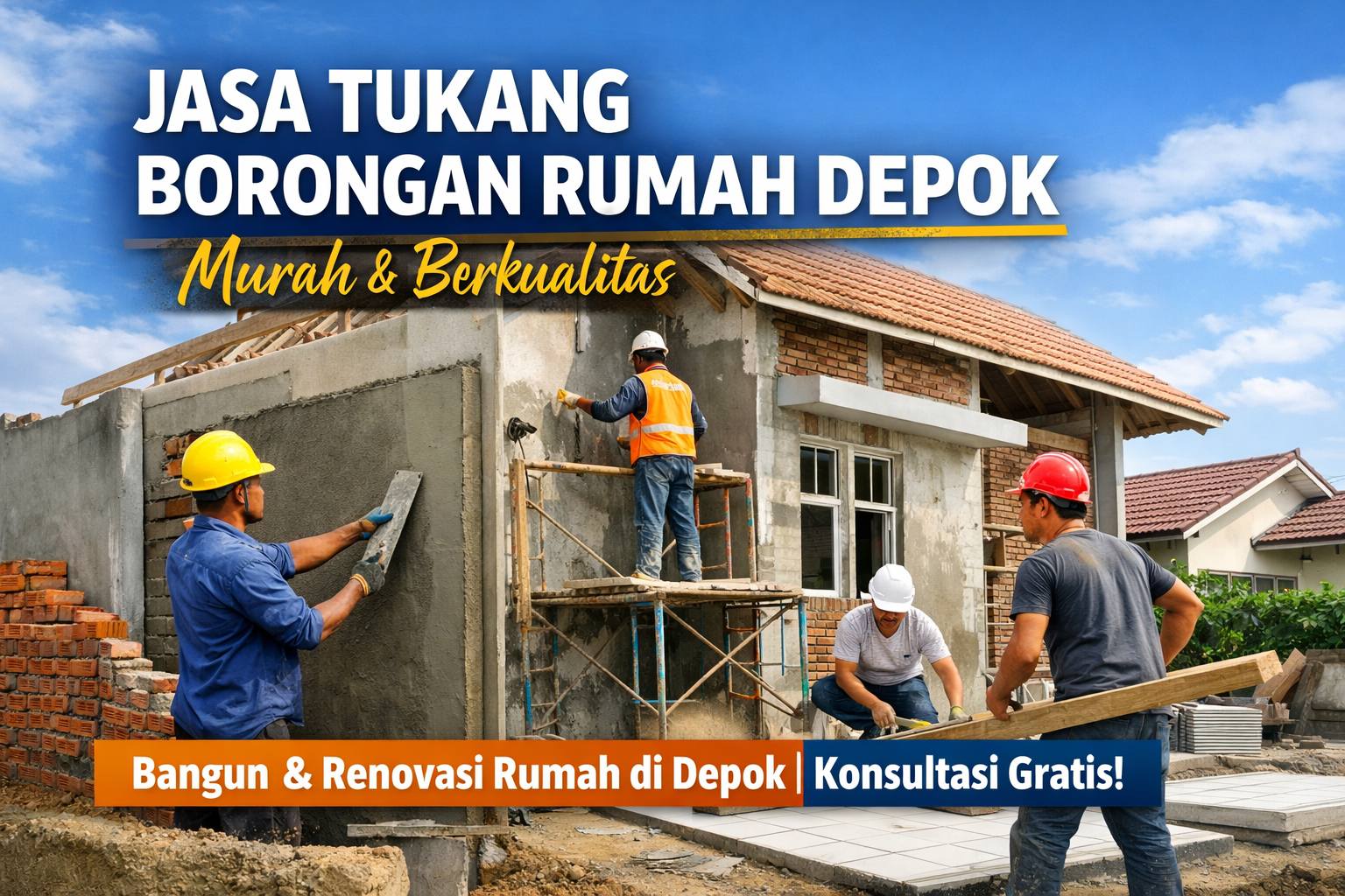 Jasa Tukang Borongan Rumah Depok Murah & Berkualitas – Terima Bangun dan Renovasi