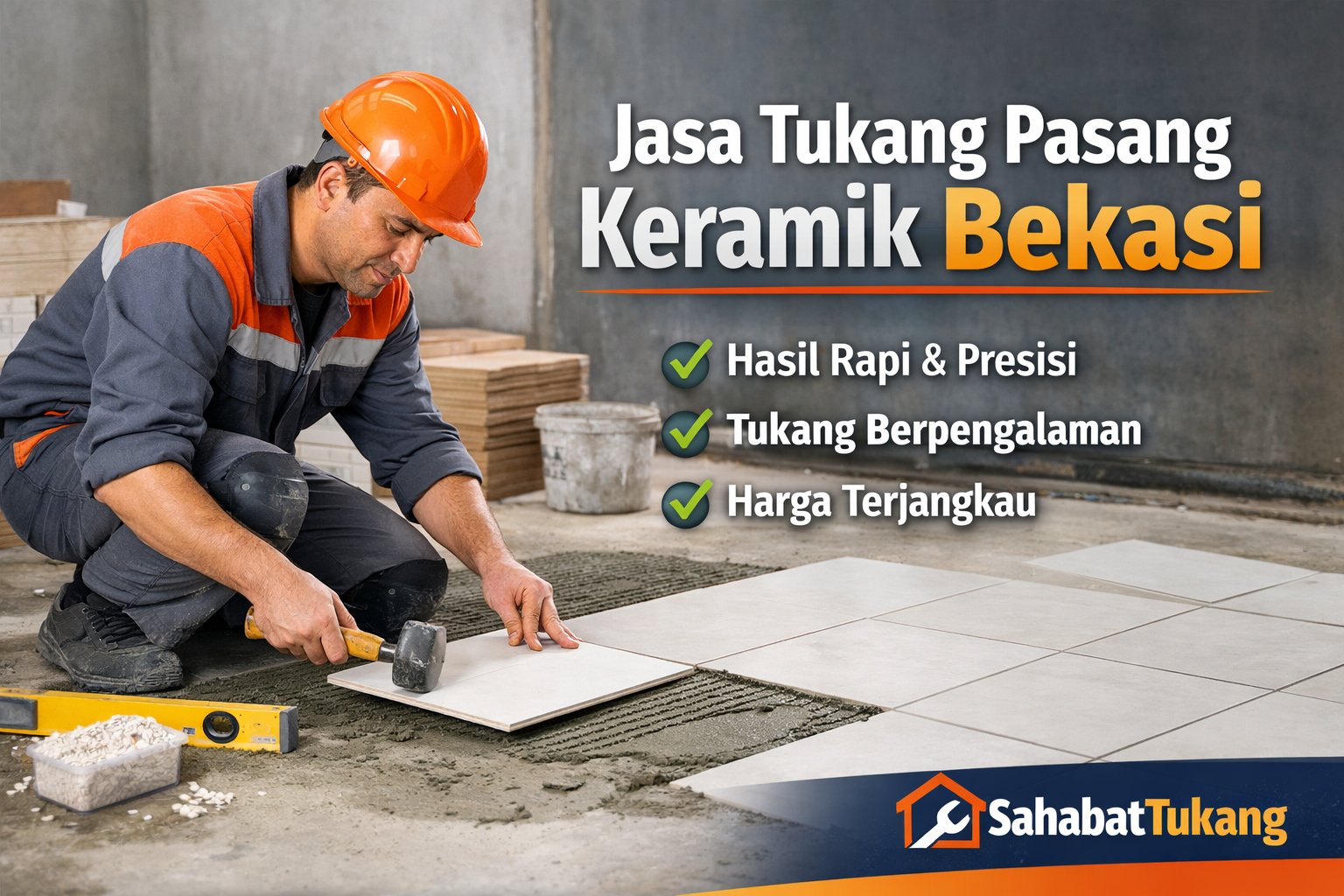Jasa Tukang Pasang Keramik Bekasi Rapi, Presisi, dan Harga Terjangkau