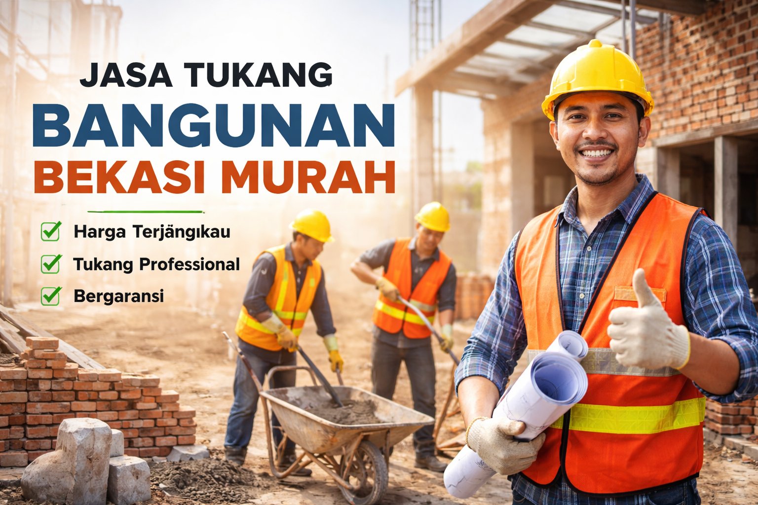 Jasa Tukang Bangunan Bekasi Murah Berkualitas dan Profesional