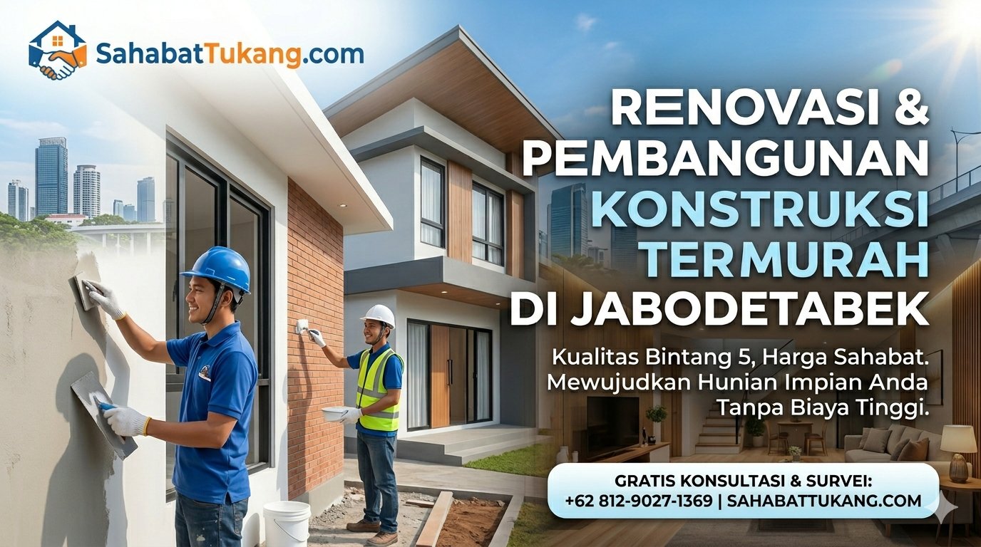 Renovasi & Pembangunan Konstruksi Termurah di Jabodetabek: Kualitas Bintang 5, Harga Sahabat