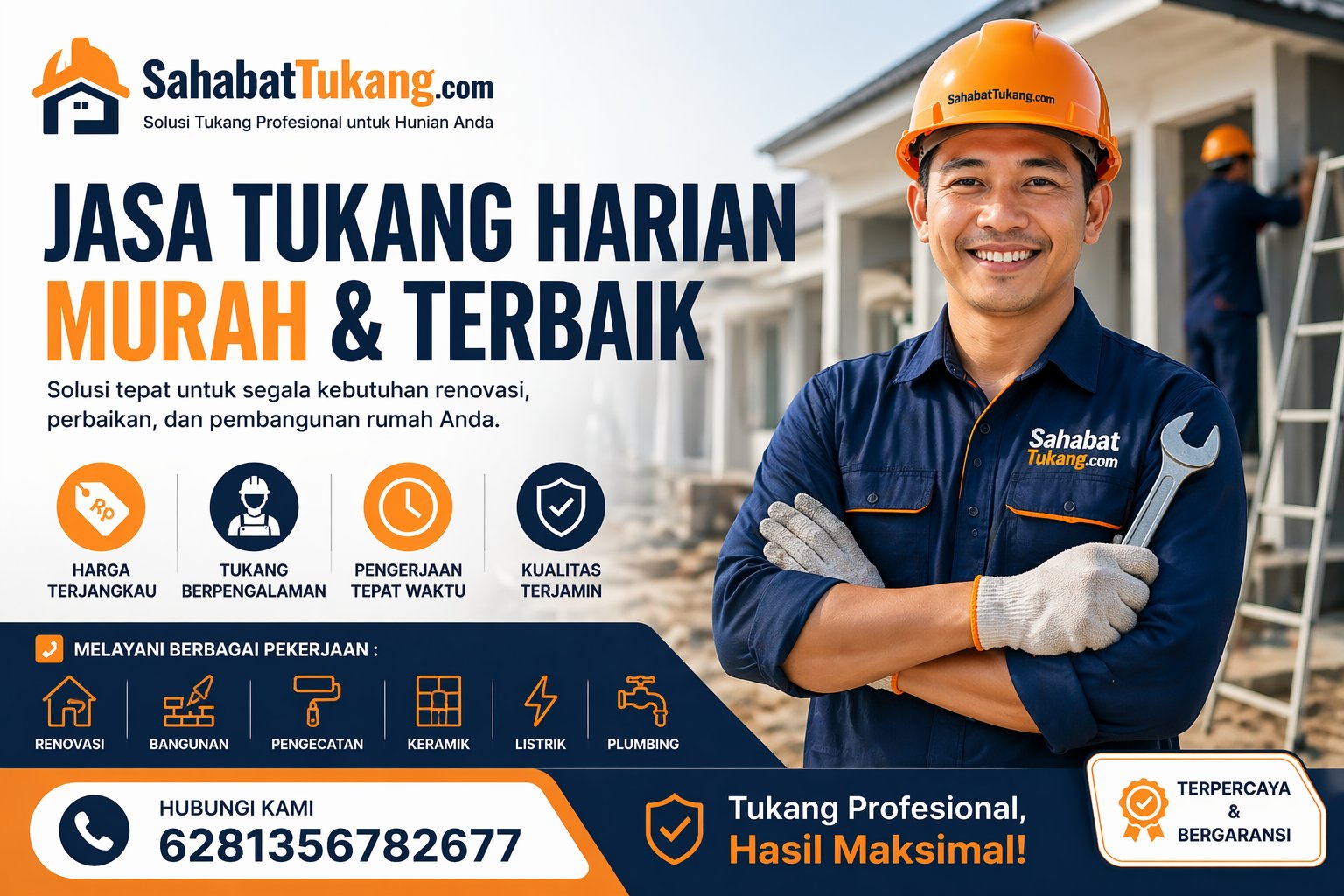 Jasa Tukang Harian Murah dan Terbaik untuk Berbagai Kebutuhan Renovasi