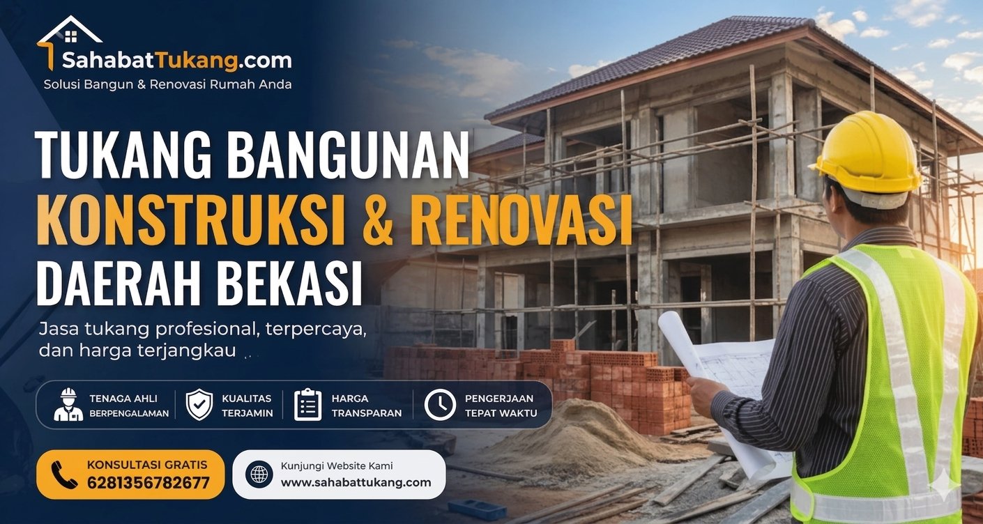 Tukang Bangunan, Konstruksi dan Renovasi Daerah Bekasi Profesional & Terjangkau