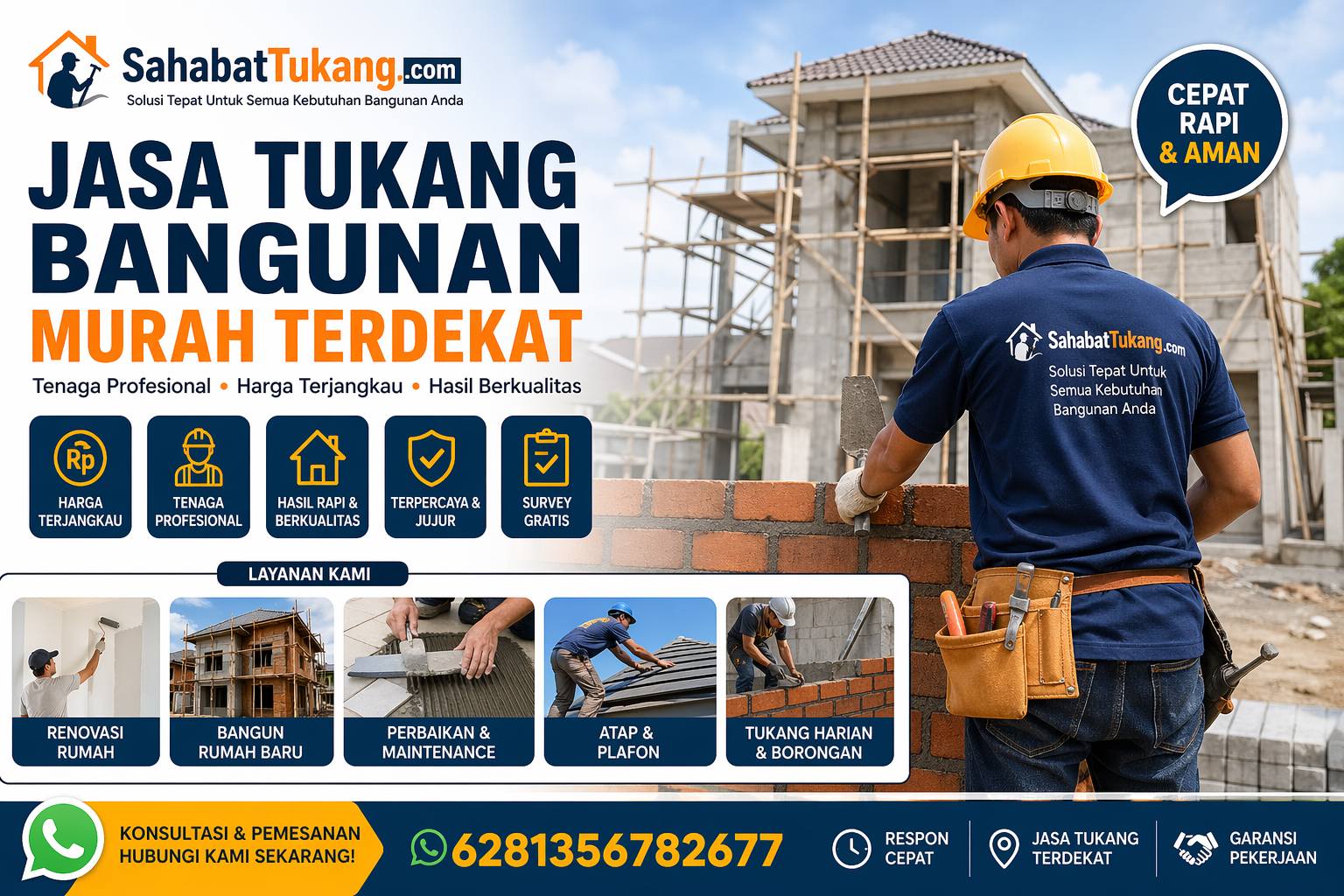Jasa Tukang Bangunan Murah Terdekat, Solusi Cepat dan Hemat untuk Renovasi & Konstruksi