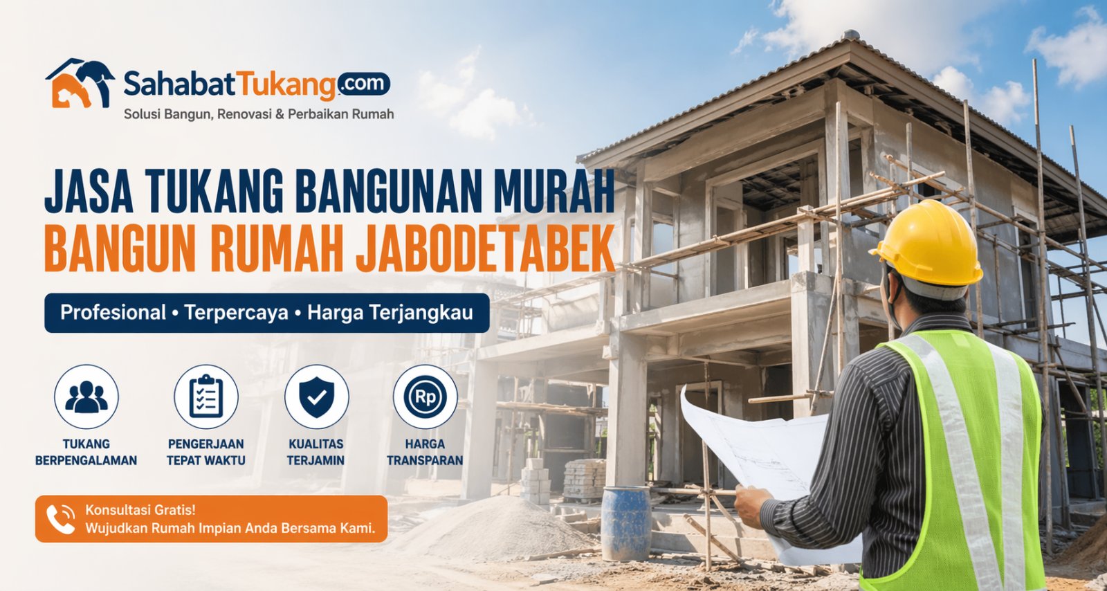 Jasa Tukang Bangunan Murah Bangun Rumah Jabodetabek Profesional & Terpercaya