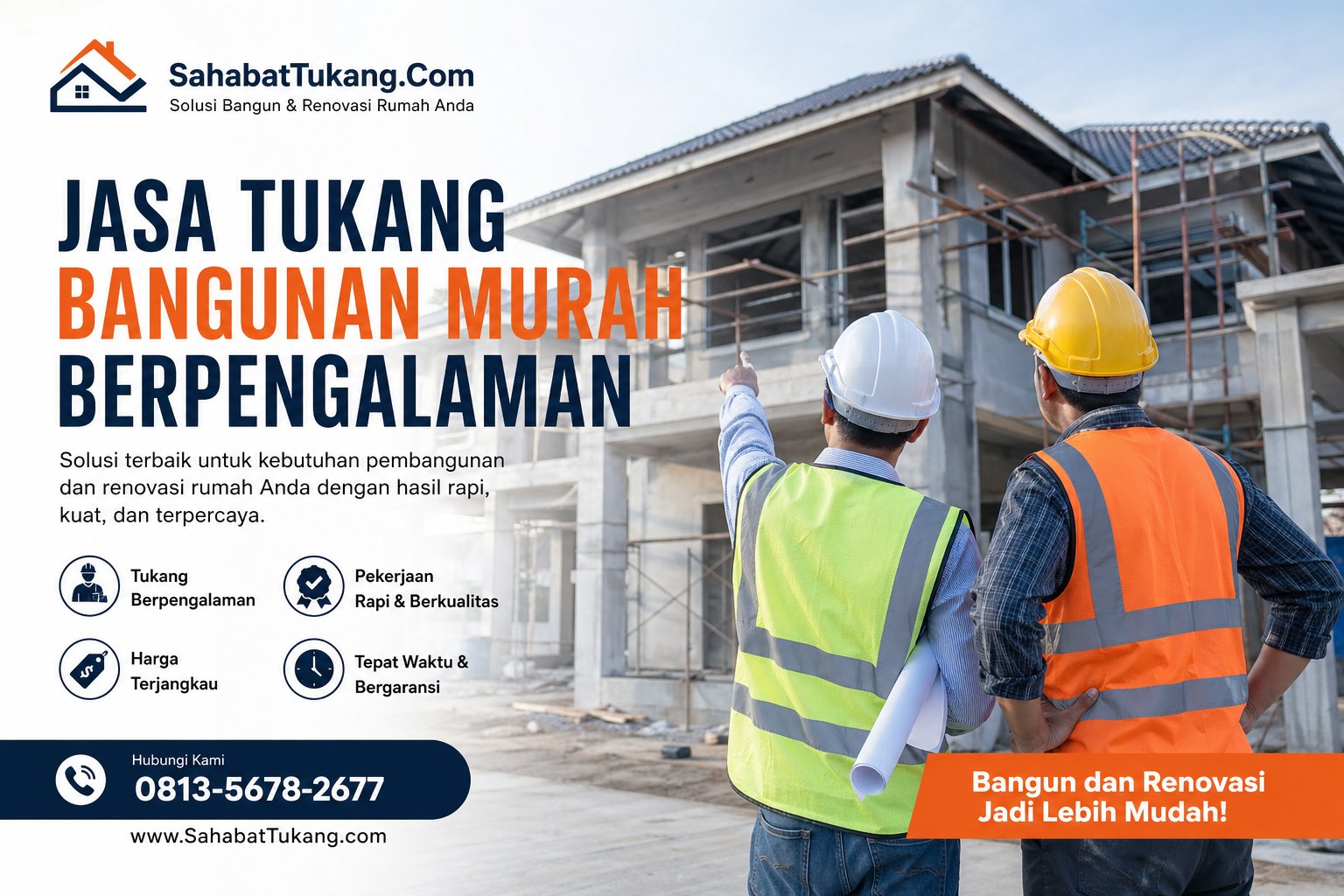 Jasa Tukang Bangunan Murah Berpengalaman