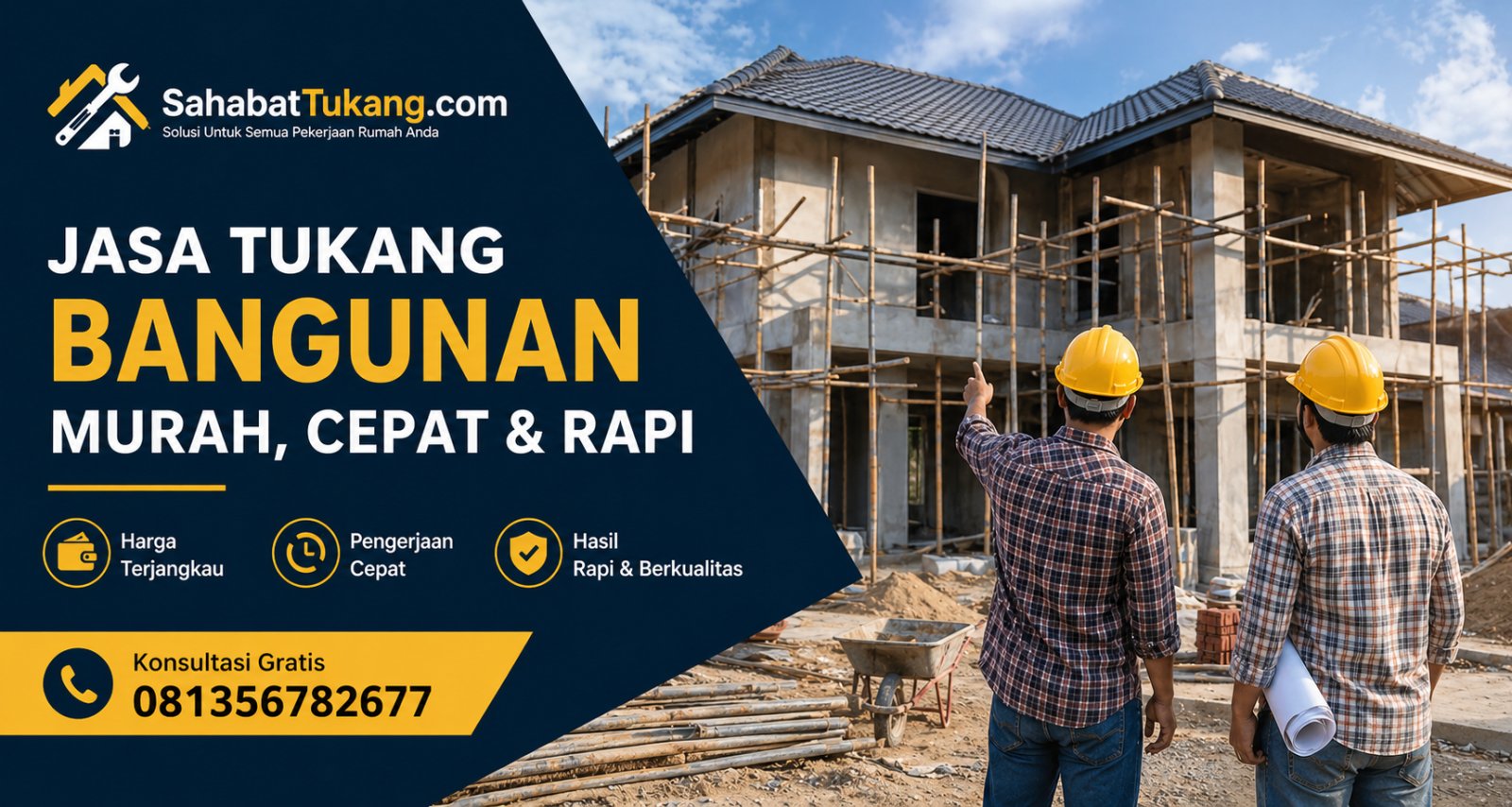 Jasa Tukang Bangunan Murah Cepat dan Rapi