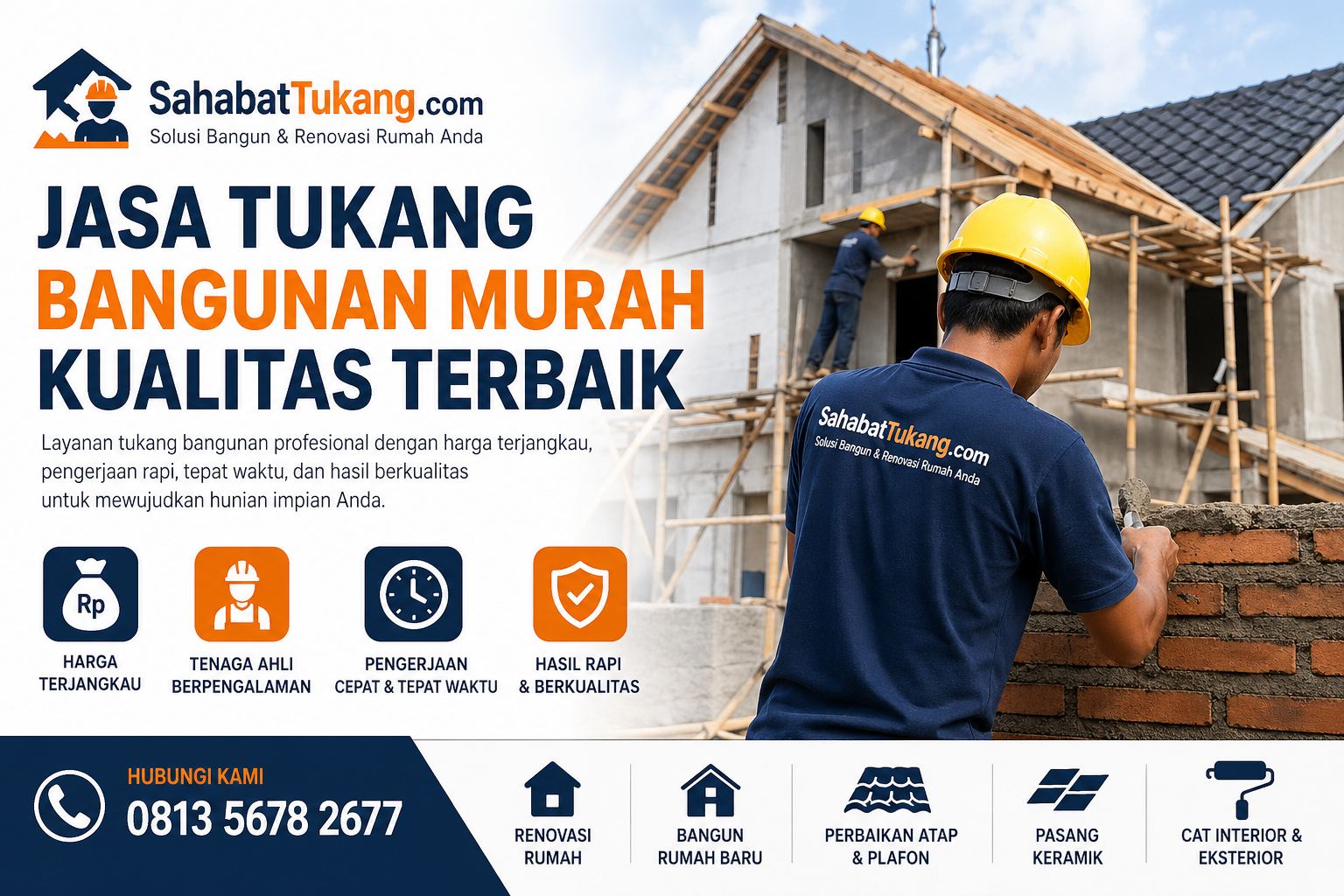 Jasa Tukang Bangunan Murah Spesialis Renovasi Rumah Terpercaya