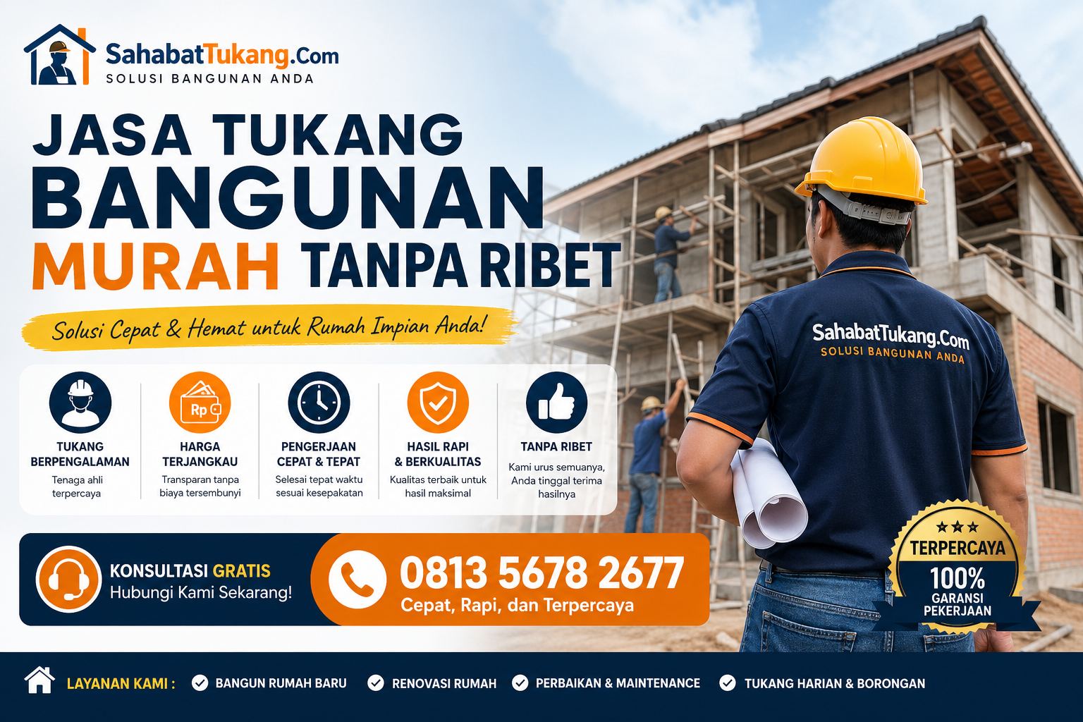 Jasa Tukang Bangunan Murah Tanpa Ribet Solusi Cepat & Hemat untuk Rumah Impian