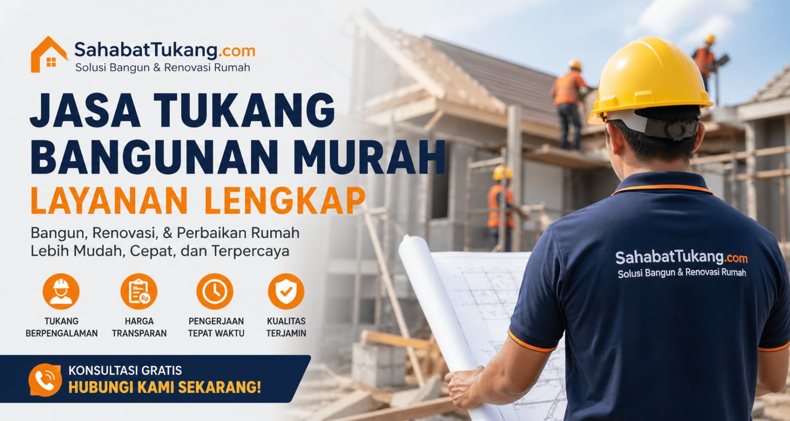 Jasa Tukang Bangunan Murah Layanan Lengkap untuk Semua Kebutuhan Rumah