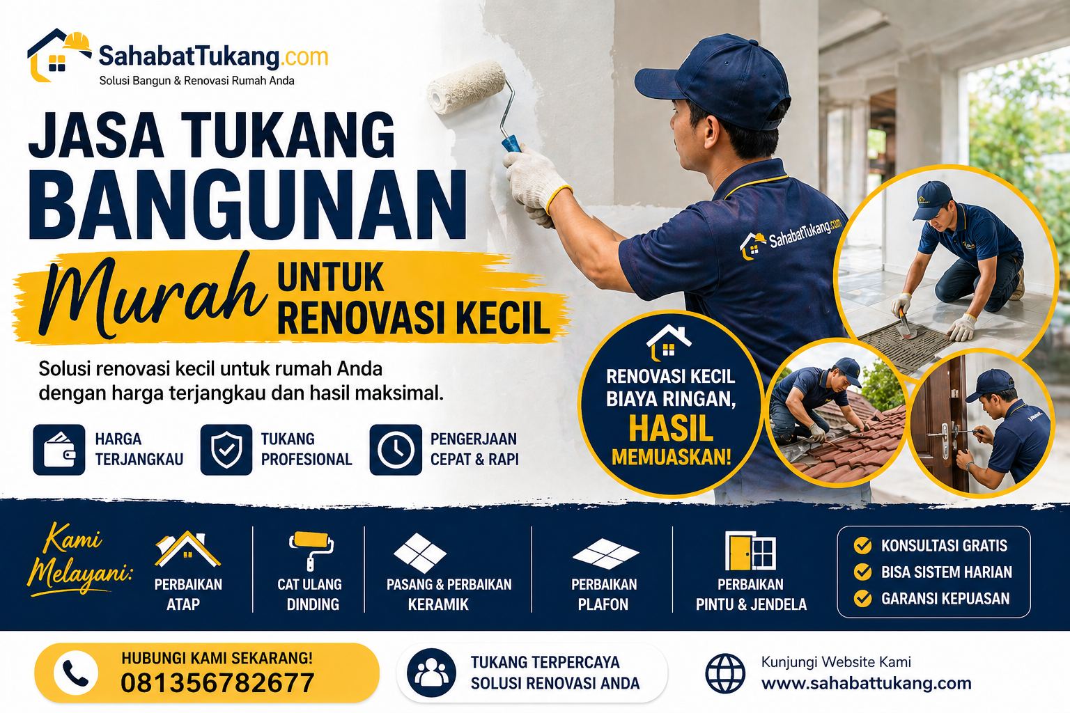 Jasa Tukang Bangunan Murah untuk Renovasi Kecil – Solusi Hemat & Praktis