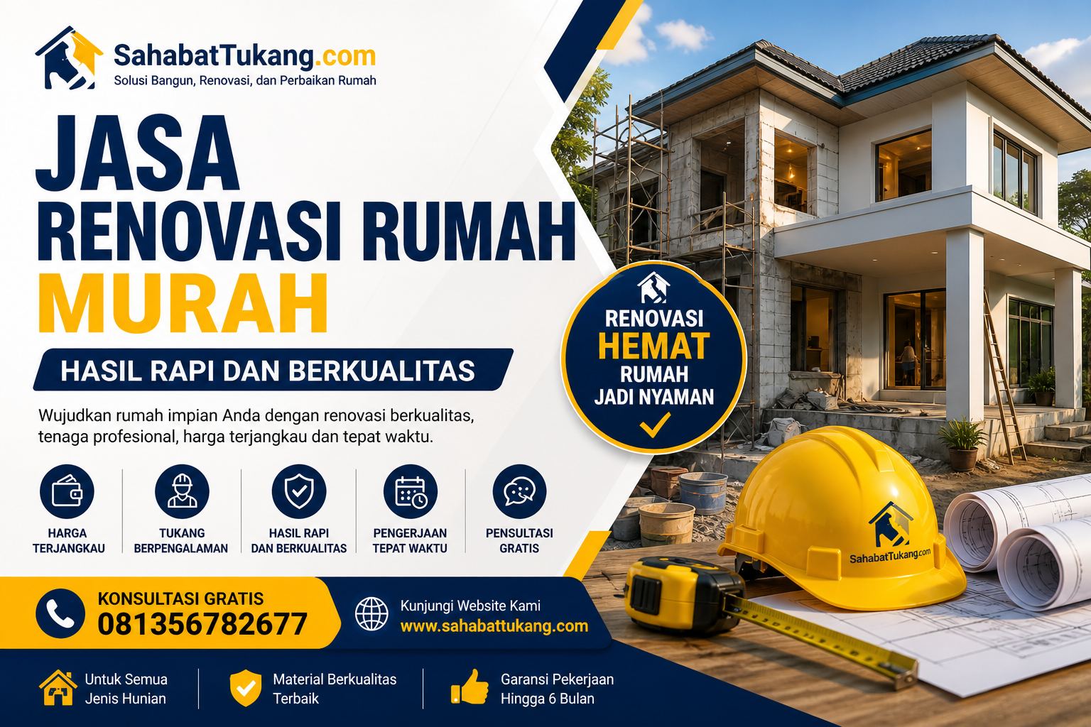 Jasa Renovasi Rumah Murah Hasil Rapi dan Berkualitas