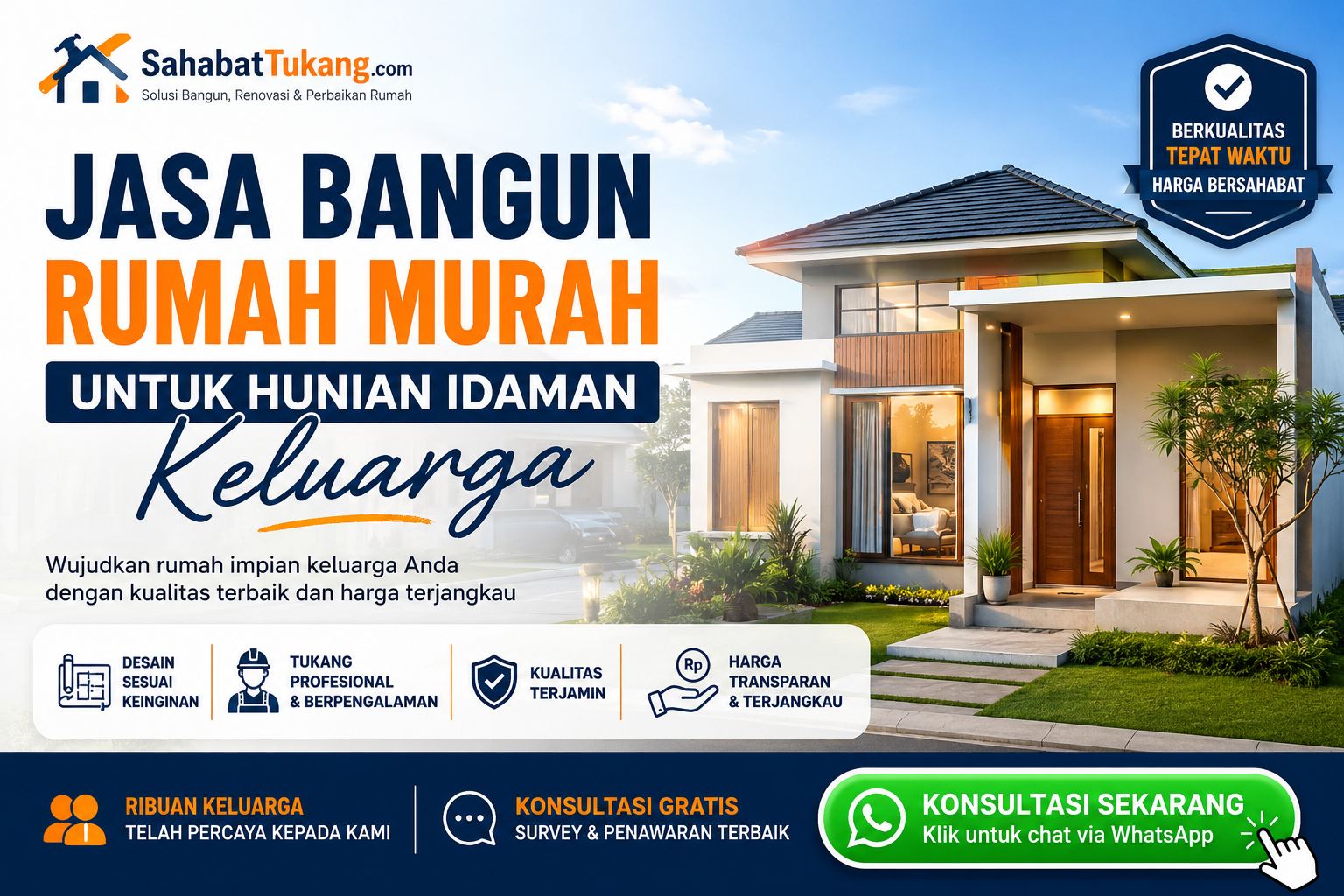 Jasa Bangun Rumah Murah untuk Hunian Idaman Keluarga