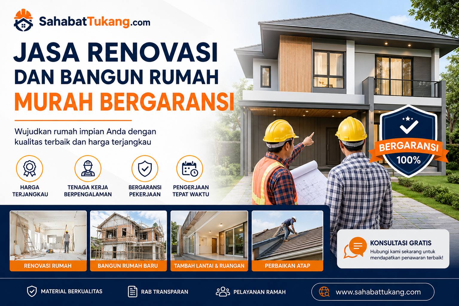 Jasa Renovasi dan Bangun Rumah Murah Bergaransi
