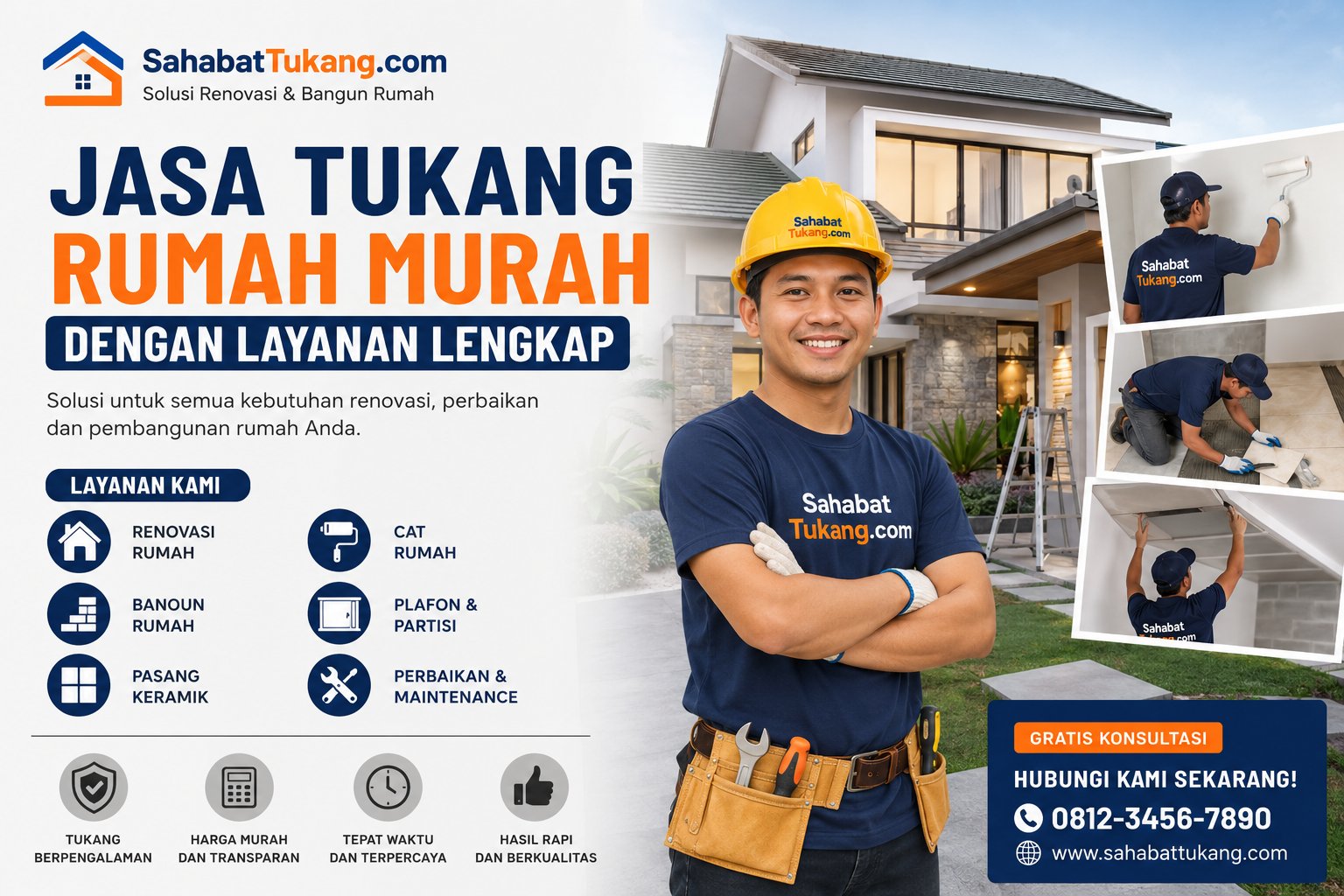 Jasa Tukang Rumah Murah dengan Layanan Lengkap untuk Renovasi dan Bangun Rumah