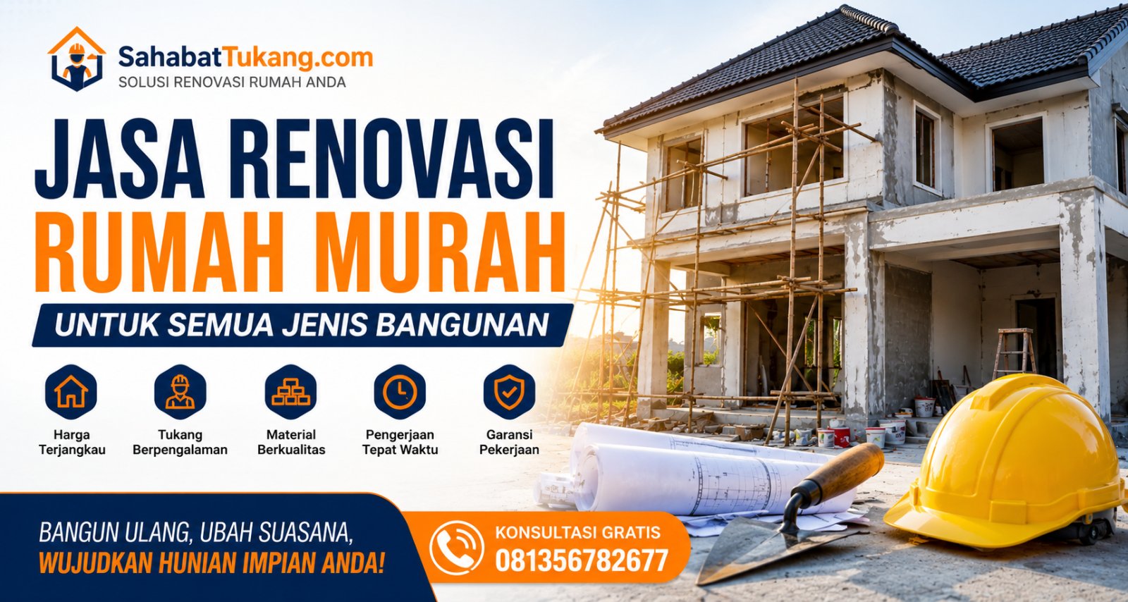 Jasa Renovasi Rumah Murah untuk Semua Jenis Bangunan