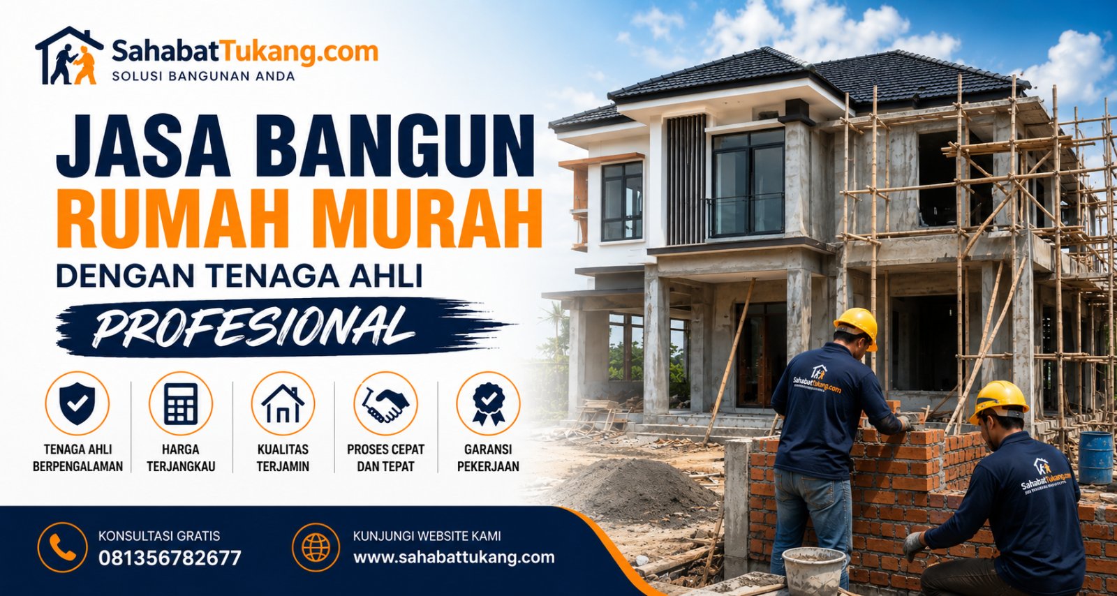Jasa Bangun Rumah Murah dengan Tenaga Ahli Profesional