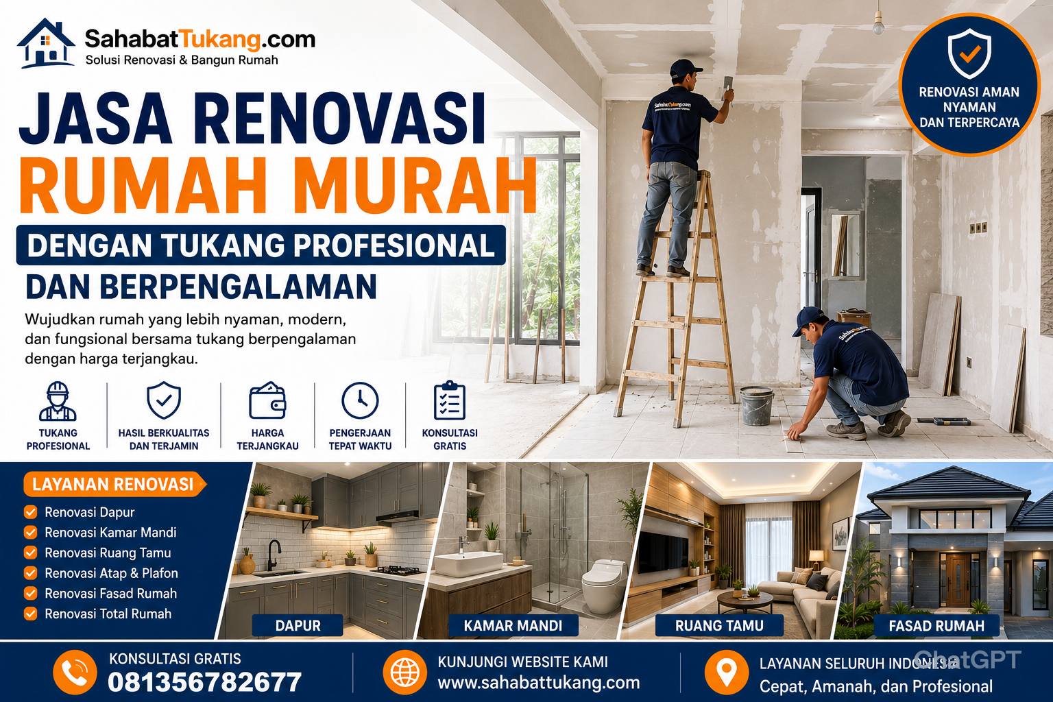 Jasa Renovasi Rumah Murah dengan Tukang Profesional dan Berpengalaman