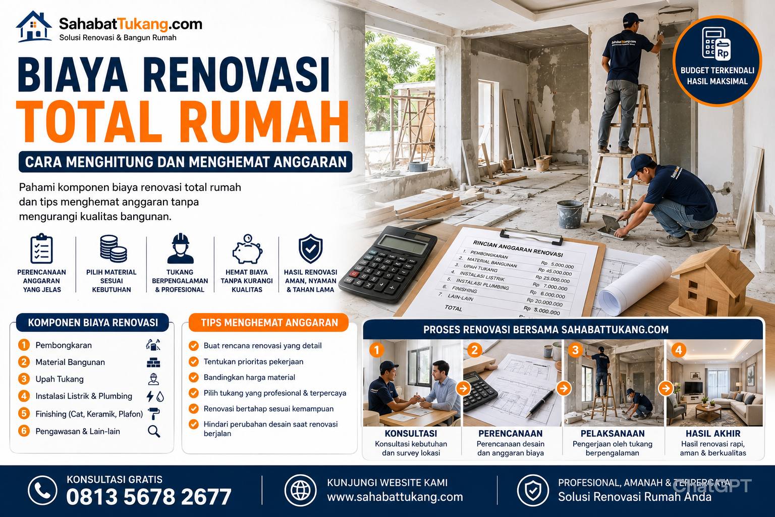 Biaya Renovasi Total Rumah: Cara Menghitung dan Menghemat Anggaran