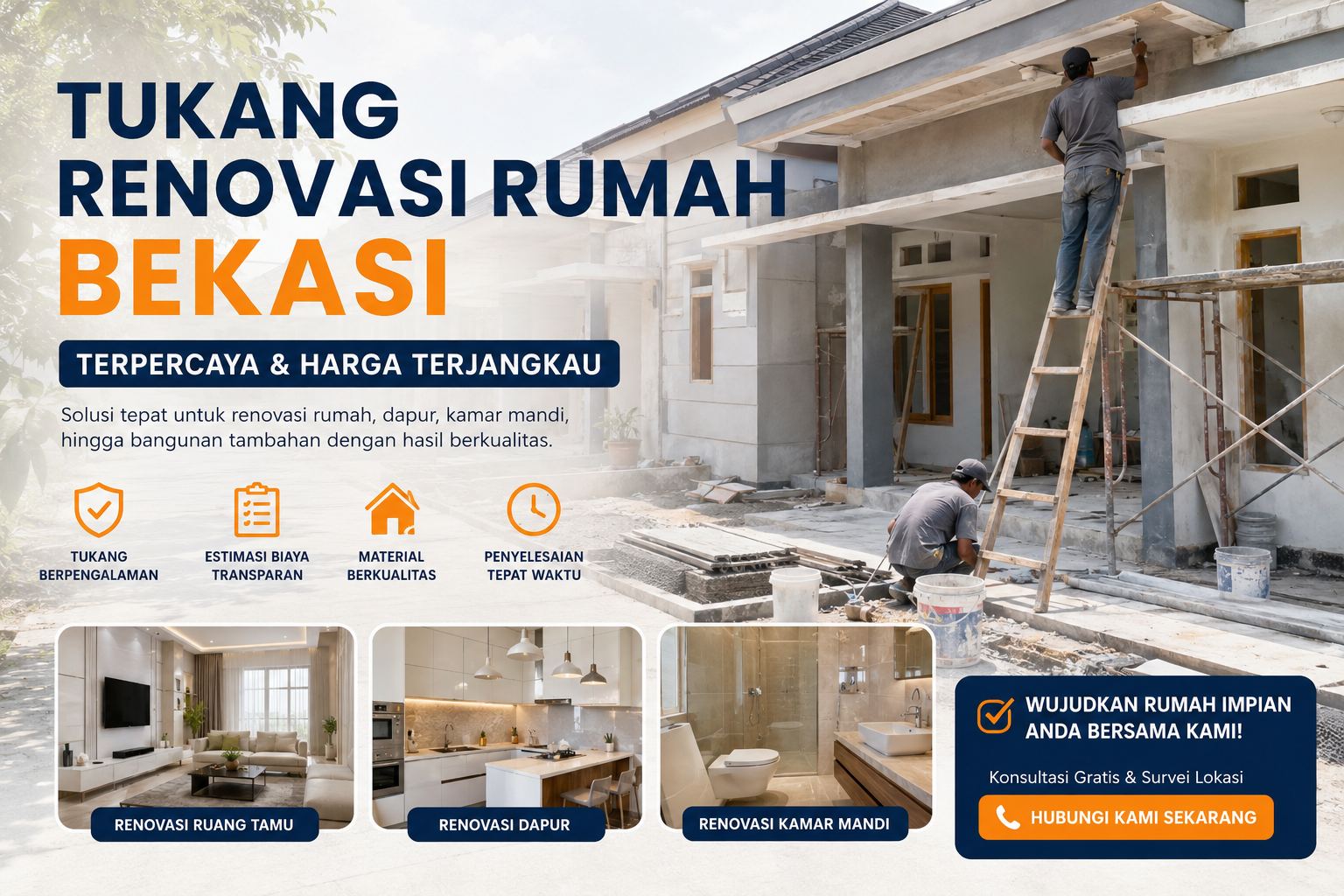 Tukang Renovasi Rumah Bekasi Terpercaya dengan Harga Terjangkau