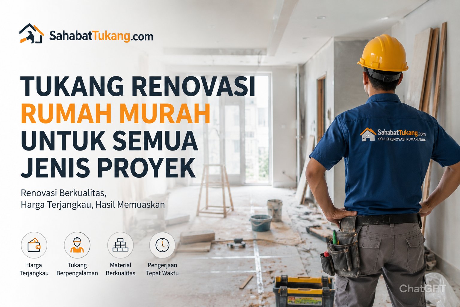 Tukang Renovasi Rumah Murah untuk Semua Jenis Proyek